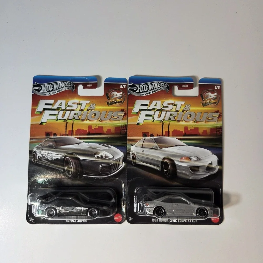 2026 HOT WHEELS FAST & FURIOUS Silver Series TOYOTA SUPRA Mitsubishi Eclipse